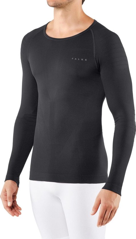 Falke Warm Longsleeve mannen thermoshirt black-fuego