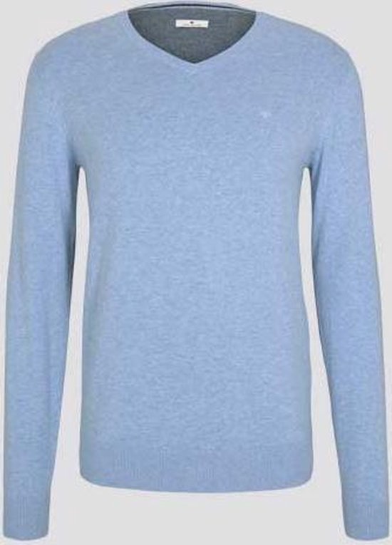 Pullover Sweatshirt Tom Tailor Bleu clair taille 3XL