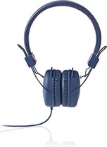 Nedis Hoofdtelefoon Met Snoer On-ear Opvouwbaar 1,2 M Ronde Kabel Blauw