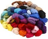 Merino wol,  21 micron, kleuren assorti, Zuid-Amerika, 20x20gr
