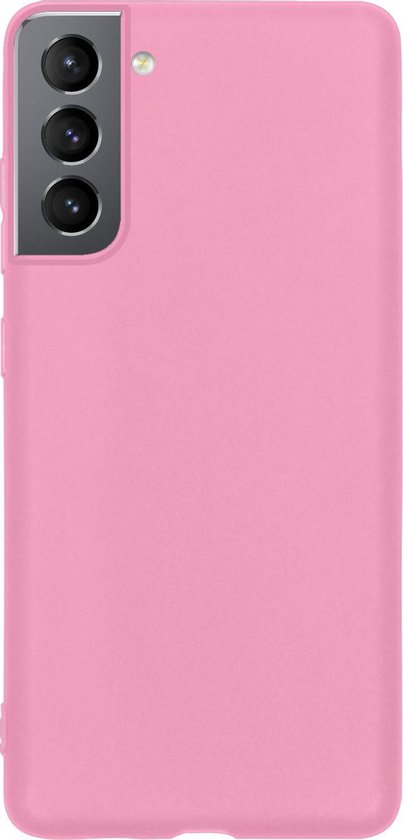 Coque Samsung Galaxy S21 Plus Housse Siliconen Housse Rose - 2x