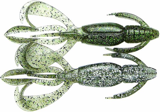 Keitech Crazy Flapper 3.6 Strong Squid Scent (7 pcs) - Kleur : Green Pumpkin Chartreuse van Keitech — afbeelding 4