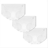 GAUBERT Dames Slip Naadloos 3-Pack Wit - Maat XXL