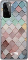 6F hoesje - geschikt voor OnePlus 9 Pro -  Transparant TPU Case - Colour Tiles #ffffff
