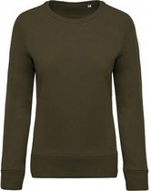 Kariban Dames/dames Organic Raglan Sweatshirt (Mosgroen)