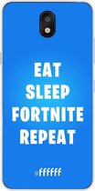 LG K30 (2019) Hoesje Transparant TPU Case - Fortnite - Eat Sleep Fortnite Repeat #ffffff