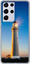 6F hoesje - geschikt voor Samsung Galaxy S21 Ultra -  Transparant TPU Case - Lighthouse #ffffff