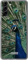 6F hoesje - geschikt voor Samsung Galaxy S21 Plus -  Transparant TPU Case - Peacock #ffffff