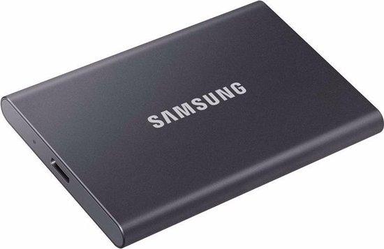 Samsung Portable T7 - Externe SSD - USB C 3.2 - Inclusief USB C en USB A kabel - Geschikt voor iPhone 15 - 1 TB - Grijs - Samsung