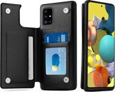 ShieldCase Samsung Galaxy A51 wallet case - zwart