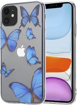 ShieldCase geschikt voor Apple iPhone 7 / 8 hoesje met vlinders - Siliconen hoesje shockproof case - Hoesje met dieren - Design Backcover