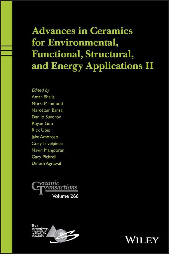 Ceramic Transactions Series 266 Advances in Ceramics for Environmental, Functional,...