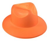 Fedora Al Capone Gloss Oranje - Caps  - oranje - ONE