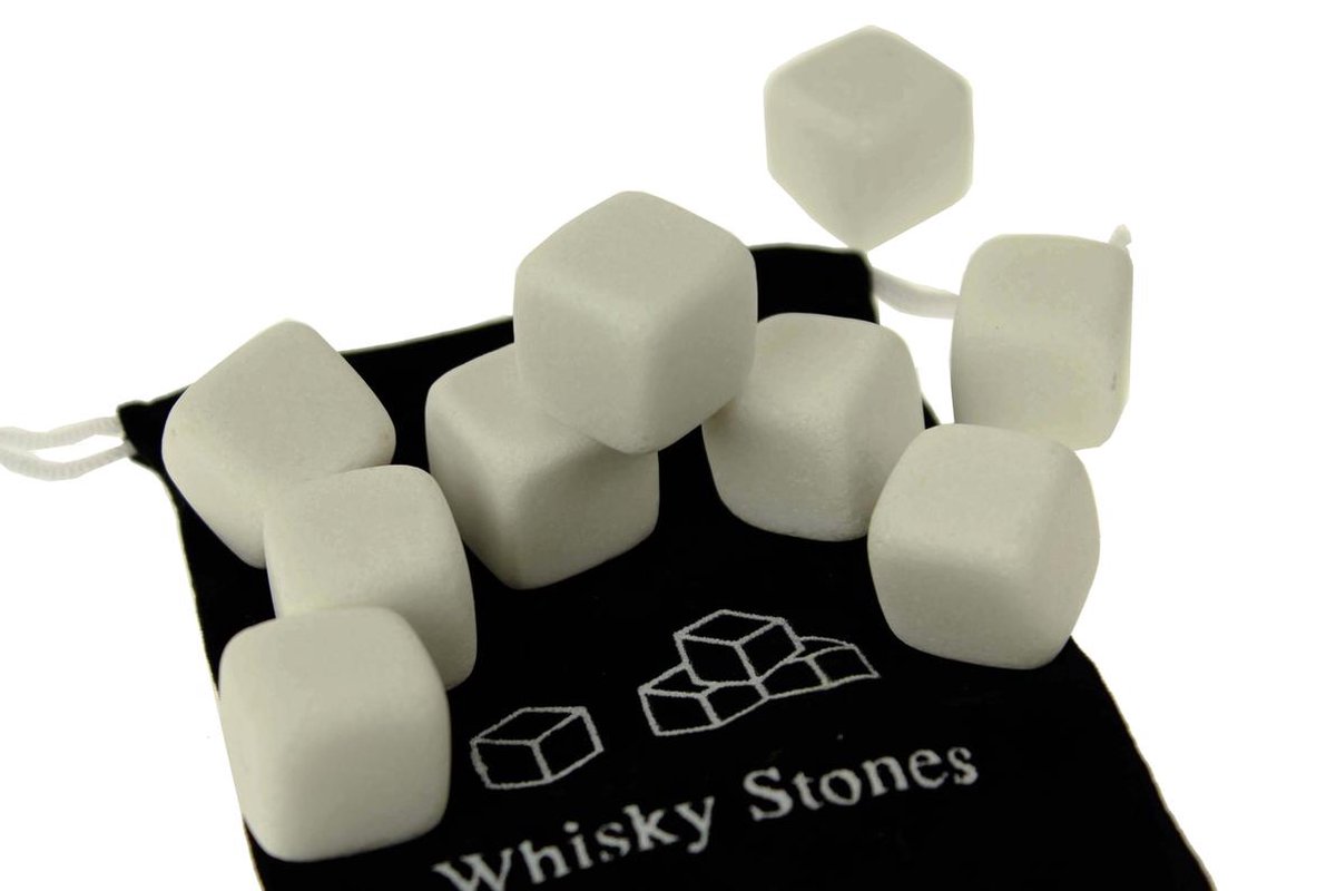 Ijsblok vervanger - Whisky Stones Wit - Set van 9