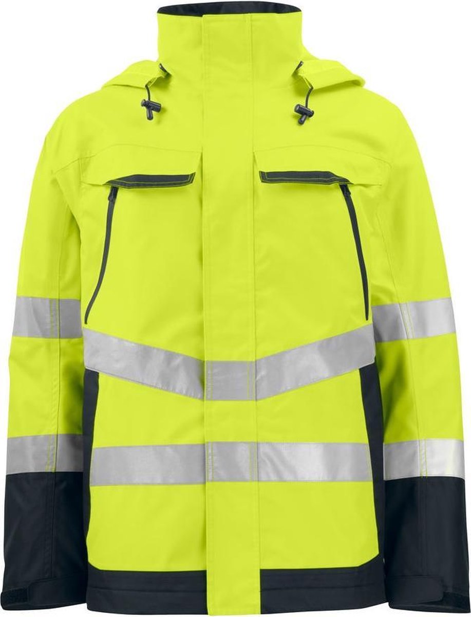 ProJob 6440 SIGNALISATIE REGENJAS EN ISO 20471 KLASSE 3 646440 - Geel/Zwart - 4XL