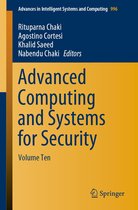 Advances in Intelligent Systems and Computing 996 - Advanced Computing and Systems for Security