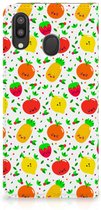 Geschikt voor Samsung Galaxy M20 Flip Style Cover Fruits