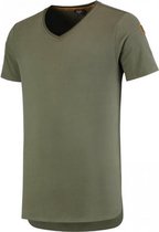 Tricorp 104003 T-Shirt Premium V Hals Heren - Legergroen - L