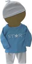 Amelius Unisexkledingset - Turquoise / Wit - Maat 38