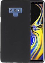 Bestcases Color Telefoonhoesje - Backcover Hoesje - Siliconen Case Back Cover voor Samsung Galaxy Note 9 - Zwart