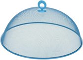 Vliegenkap lichtblauw voor voedsel 35 cm - Eten/voedsel beschermen tegen ongedierte - Afdekkappen/vliegenkappen