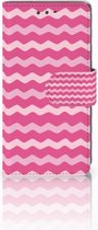 Sony Xperia X Compact Bookcase Waves Pink