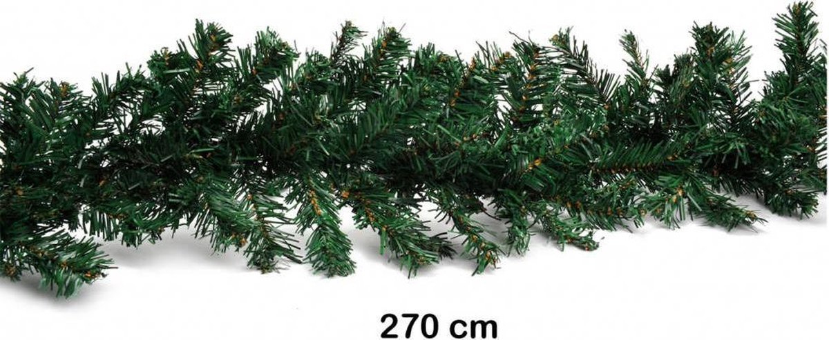 Christmas Gifts Kerstslinger - Kunststof Dennenslinger - Garland Groen - 270 CM – foto 4
