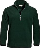 Santino fleece sweater Serfaus - donkergroen - 3XL