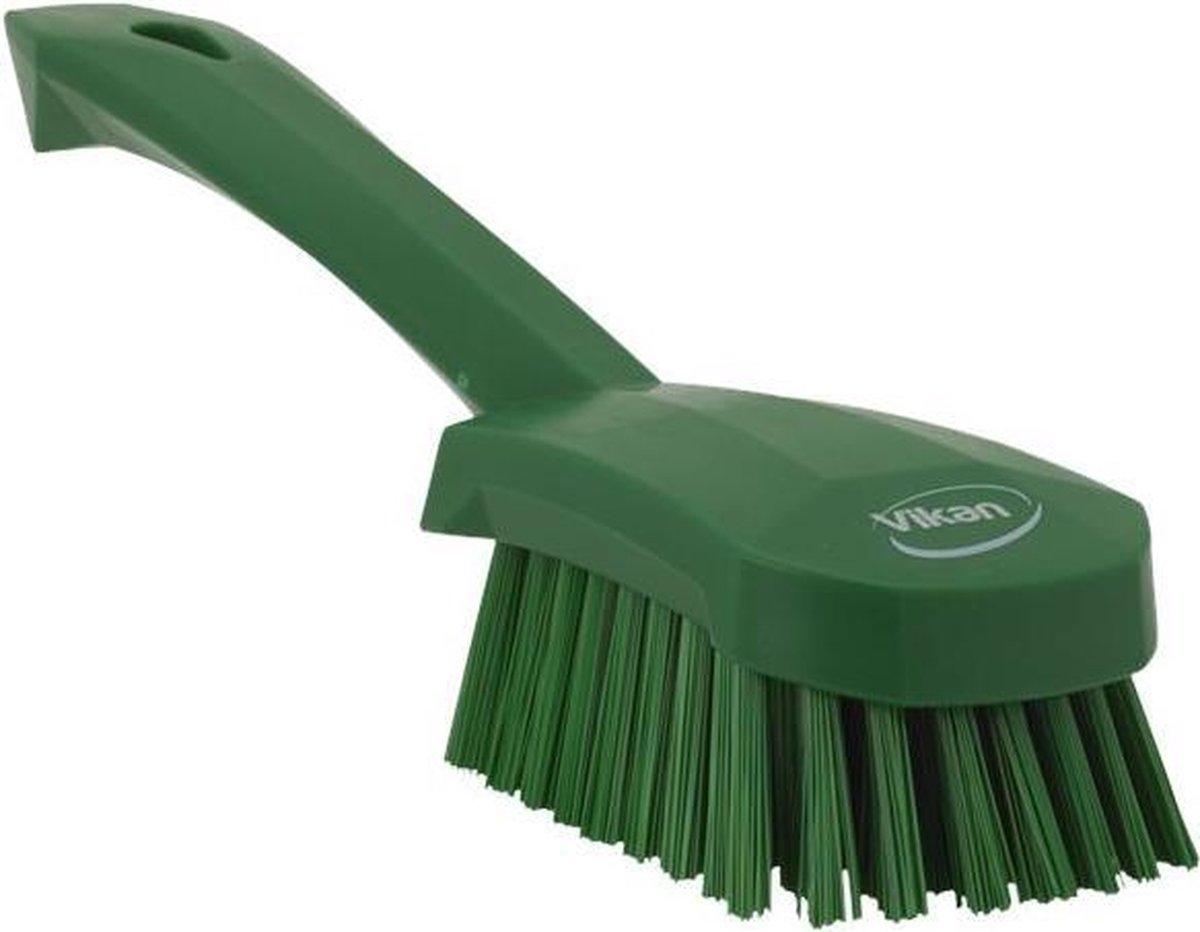 Vikan 41922 Handborstel - Korte Steel - 270 mm - Harde Polyester Haren