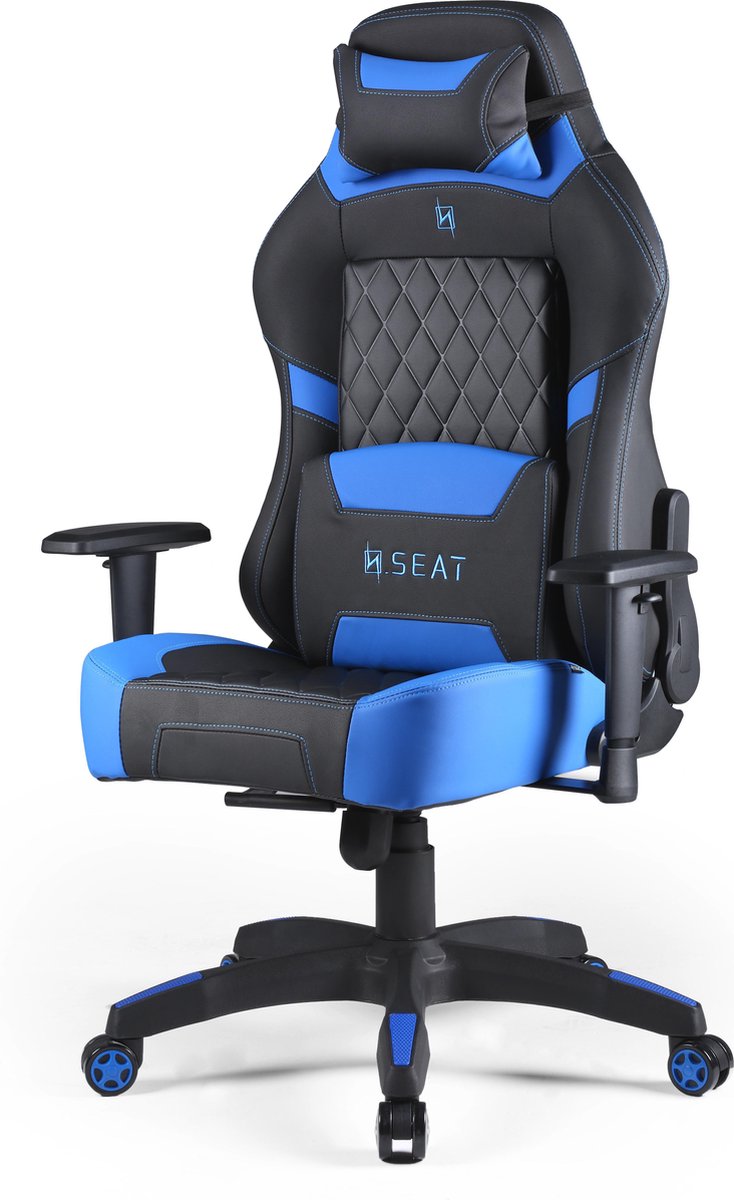 N. Seat PRO 500 Series Gaming Race / bureaustoel - Blauw/Zwart ( Ergonomisch & Comfortabel )