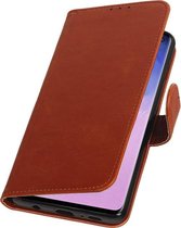 Pull Up Hoesje voor Samsung Galaxy S10 Bruin