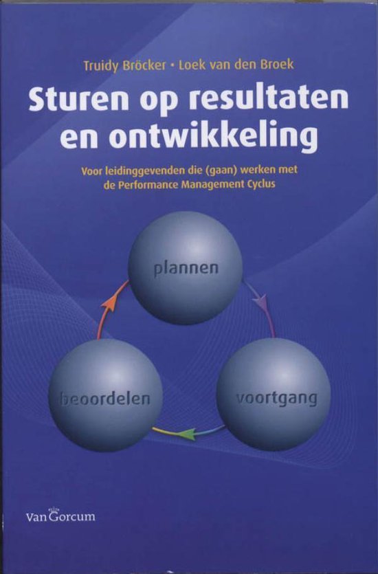 Cover van het boek 'Sturen op resultaten en ontwikkeling' van T. Bröcker