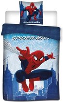 Spiderman - Dekbedovertrek - Eenpersoons - 140x200 cm + 1 kussensloop 63x63 cm - Polyester