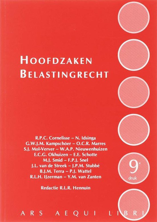 Hoofdzaken belastingrecht - cover