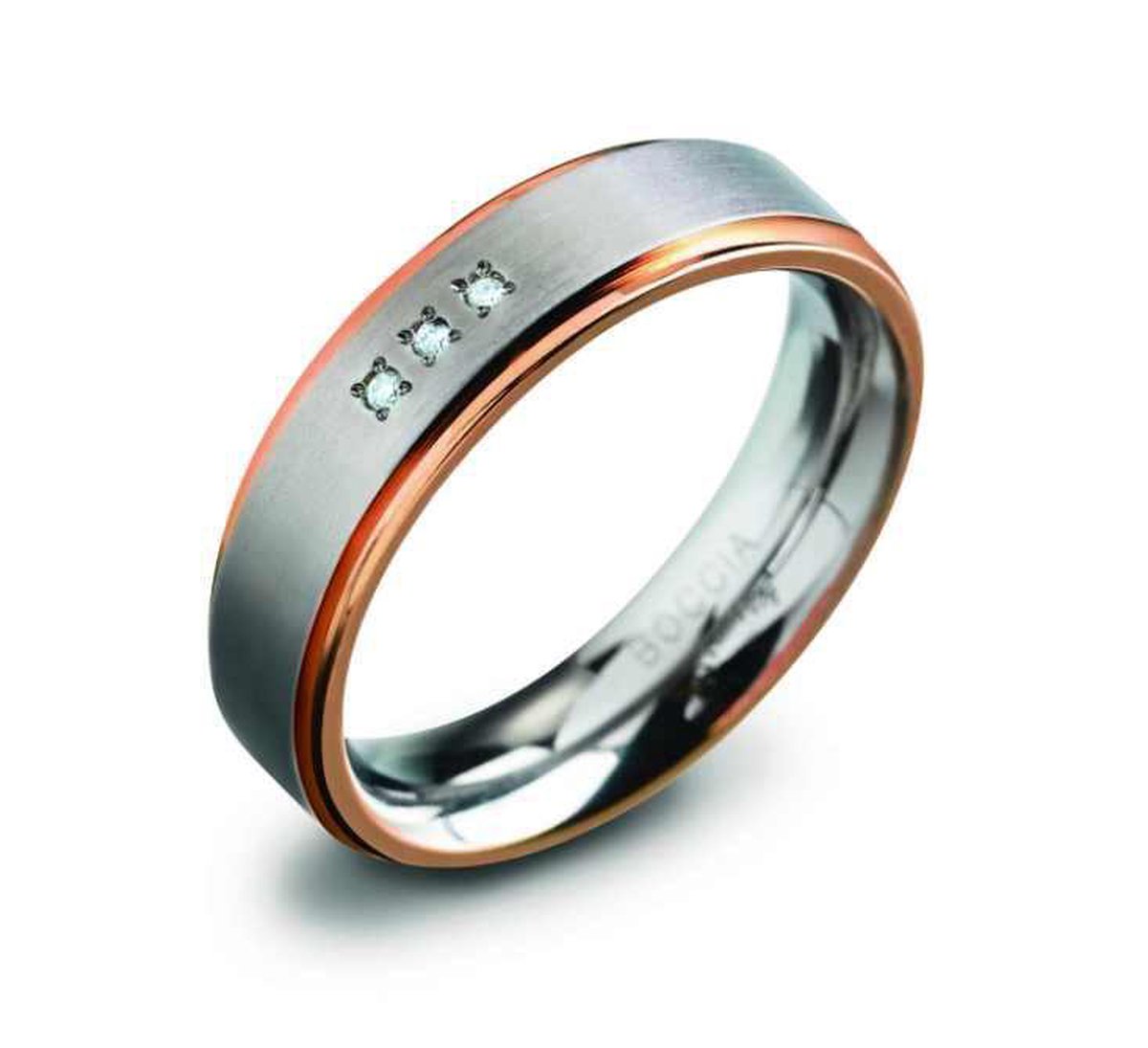 Boccia Titanium 0134.0261 Dames Ring 19.50 mm maat 61