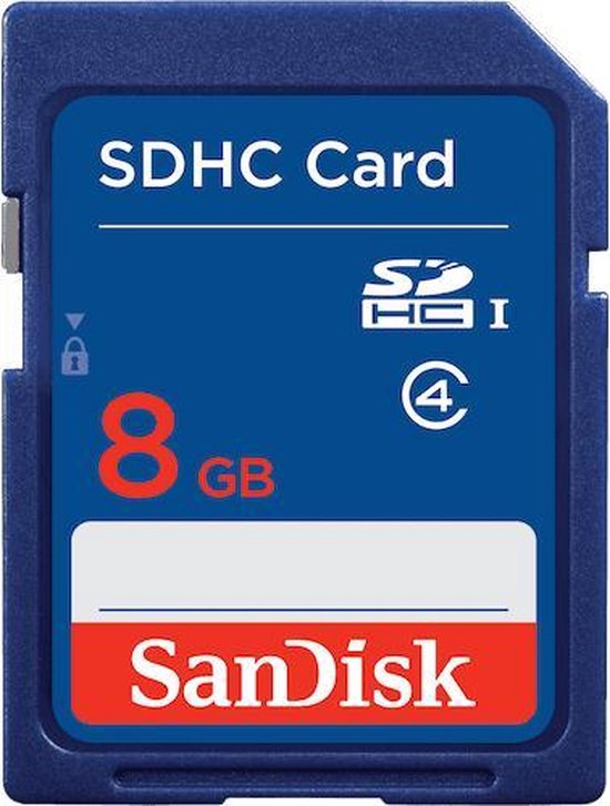 harpoen Reserve geluk SanDisk SDHC kaart 8 Gb - geheugenkaart | bol.com