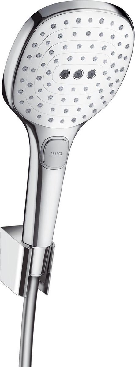 hansgrohe Raindance Select E badset 120 3jet met doucheslang 160 cm wit/chroom