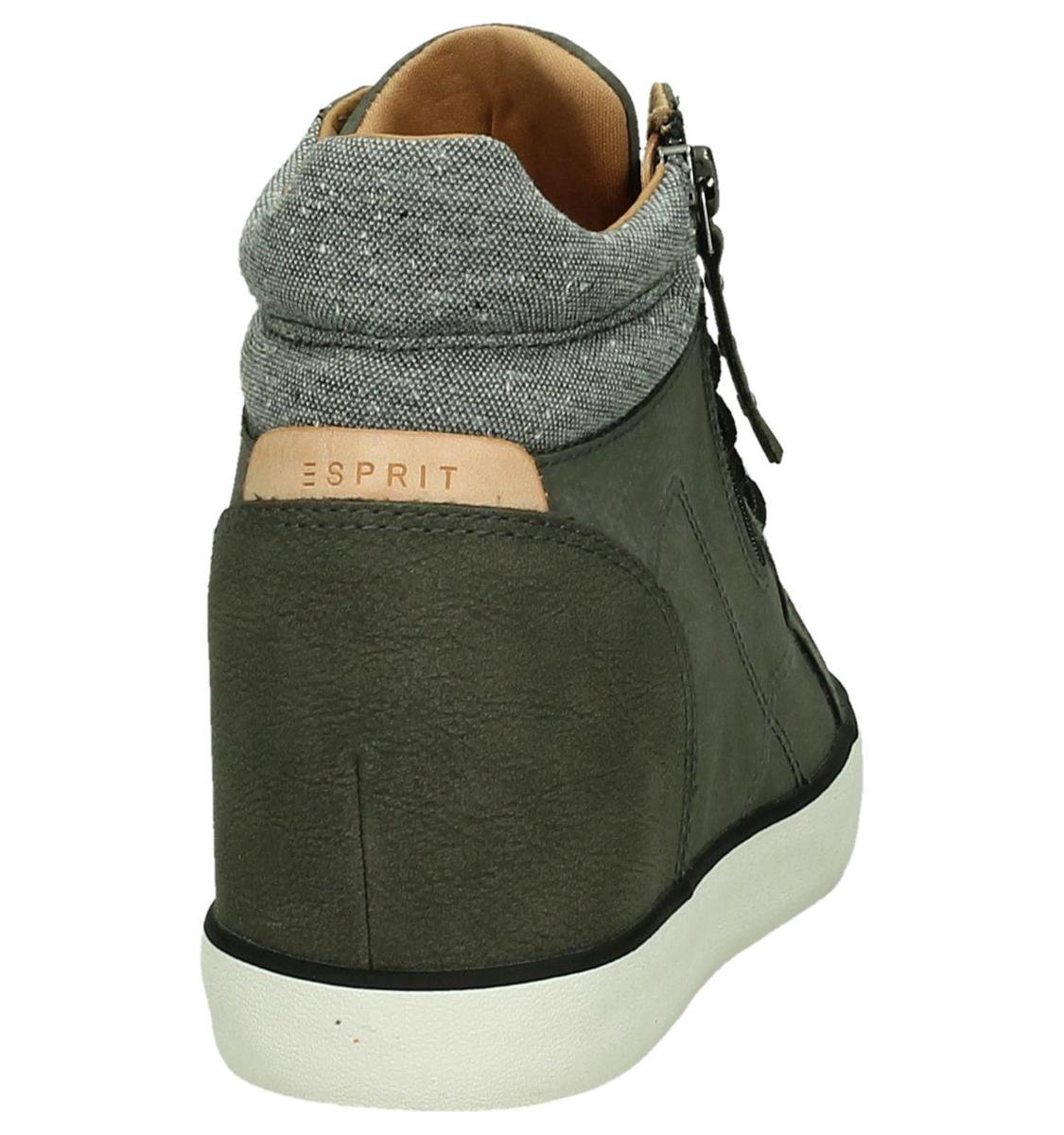 Helder op Jaarlijks Maria Esprit - 086ek1w025 - Sneaker met sleehak - Dames - Maat 41 - Grijs - 025  -Brown Grey | bol.com