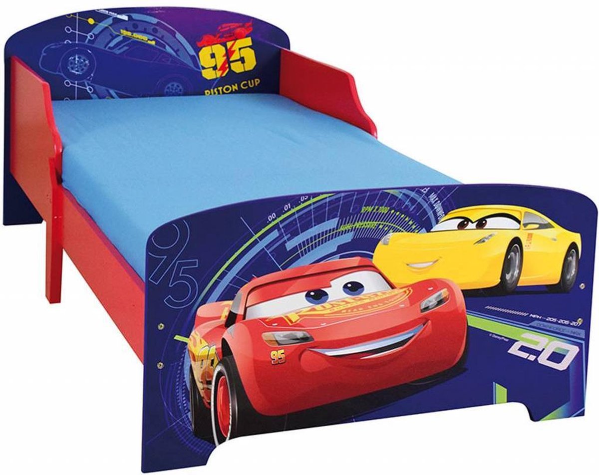Edele pakket Zelfgenoegzaamheid Disney Cars - Peuter Bed - 70 x 140 cm - Multi - Inclusief lattenbodem |  bol.com