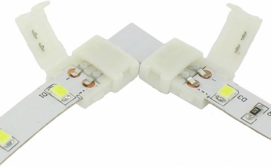 1 Stuk - 8mm L Connector voor 1 kleur SMD3528 LED strips