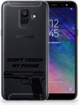 Geschikt voor Samsung Galaxy A6 (2018) Uniek TPU Hoesje Pistol DTMP