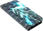 Wolf hoesje kunstleer Geschikt Voor iPhone XS / X