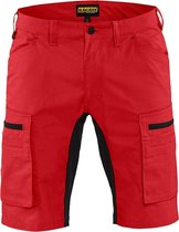 Blaklader Service short stretch 1449-1845 - Rood/Zwart - C62