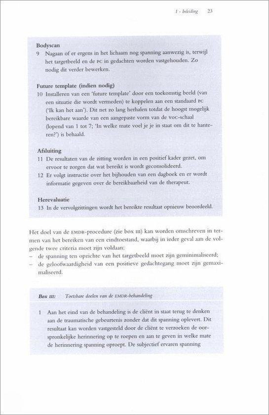 Pagina met uitleg over bodyscan, future template, afsluiting en herevaluatie.