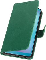 Pull Up Bookstyle voor Samsung Galaxy A6s Groen