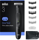 Braun Tout-En-Un Series XT3200 - + 7 Outils Pour Créer Son Style - Lame 4D Flex - Noir