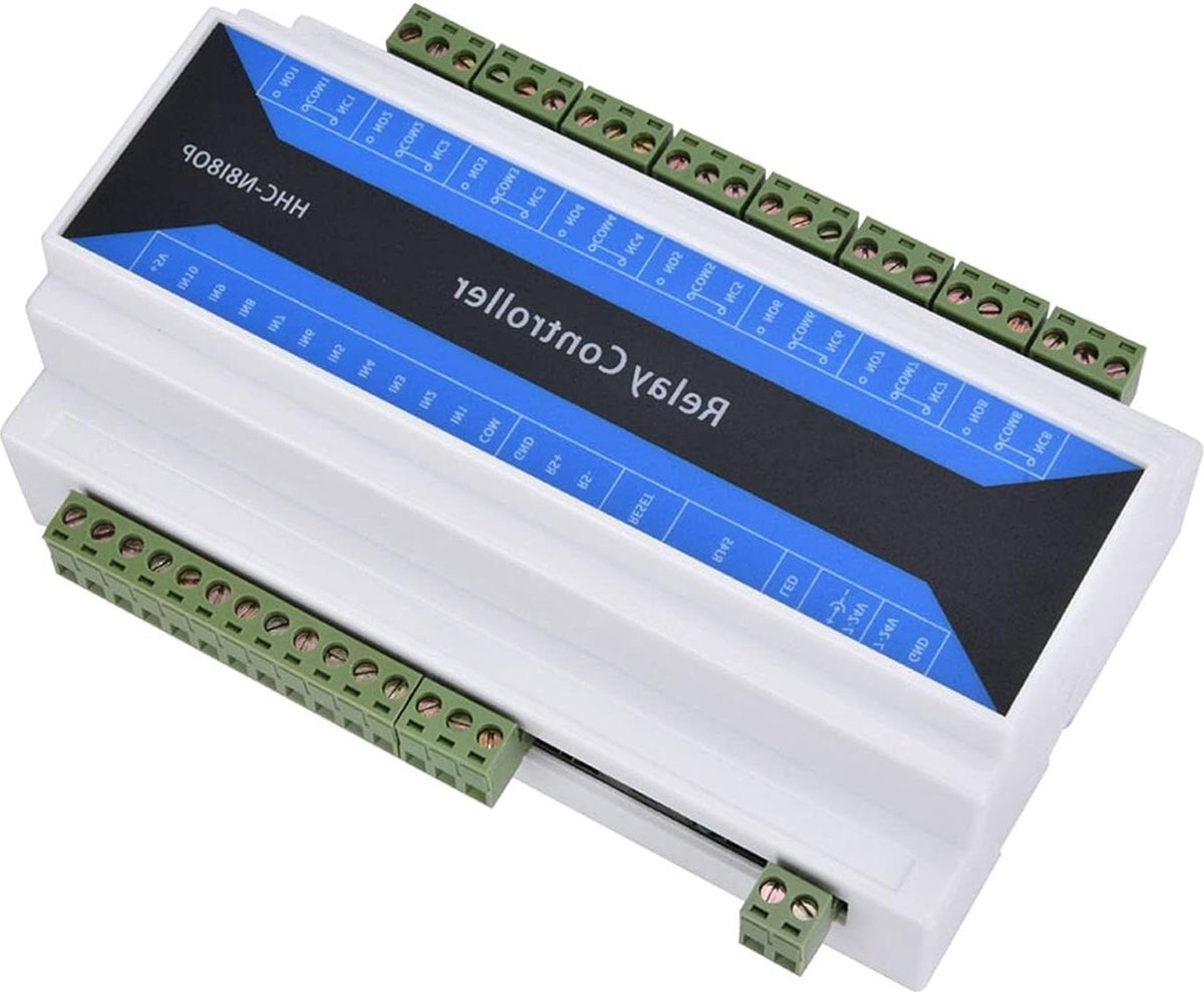 Netwerkrelaismodule Afstandsbediening Ethernet-RS485 Modbus Io HHC N8I8OP Behuizing 8-weg .