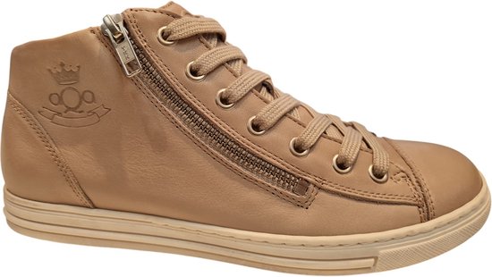 Aqa Halfhoge Taupe Dames Sneakers - Taupe - 37