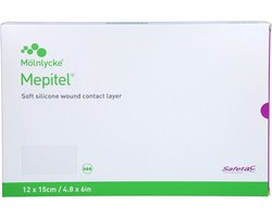 Mepitel siliconen wondcontactlaag 12x15cm Molnlycke