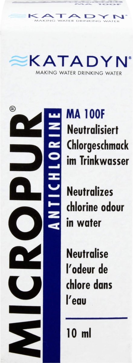 Katadyn Micropur Antichlor 100f Reinigingsvloeistof 10ml Transparant